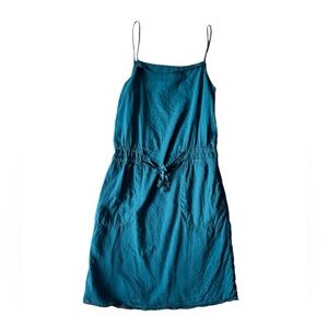 Maison Margiela IT 44 US 8 Green Cotton Dress Lightweight Sleeveless Pockets